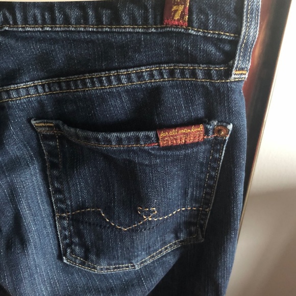 7 For All Mankind Bootcut Jeans with stitching det - Picture 1 of 6